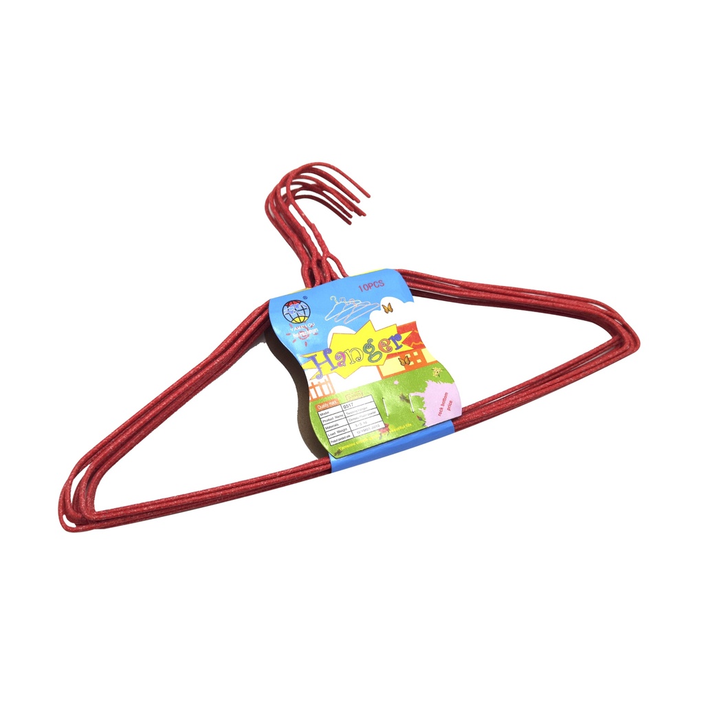 GANCHO DE ROPA METALICO PLASTIFICADO PEQUEÑO [PAC70348-3915 / PAC2438-3915]