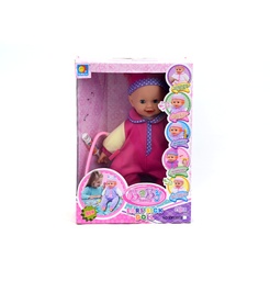 [JU9280] MUÑECA 16 PULGADAS B /  CON  ACCESORIOS DOCTORA 4 PCS [XMY8078]