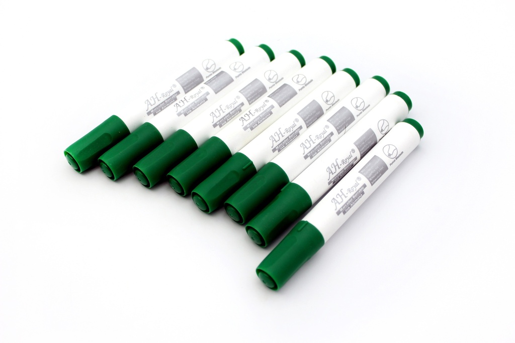 MARCADOR  AH ROYAL BORRABLE BISELADO VERDE  (DISPLAY X10UNDS) [PAC70585-800]