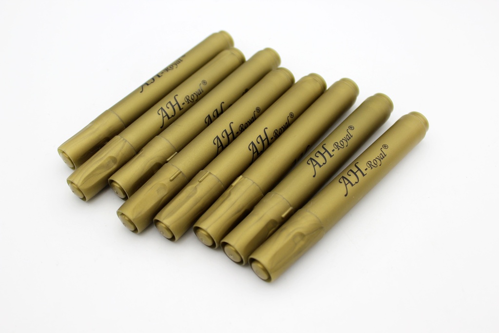 MARCADOR AH ROYAL METALICO DORADO 420 (DISPLAY X10UNDS) GRUESO [PAC90022-1159]