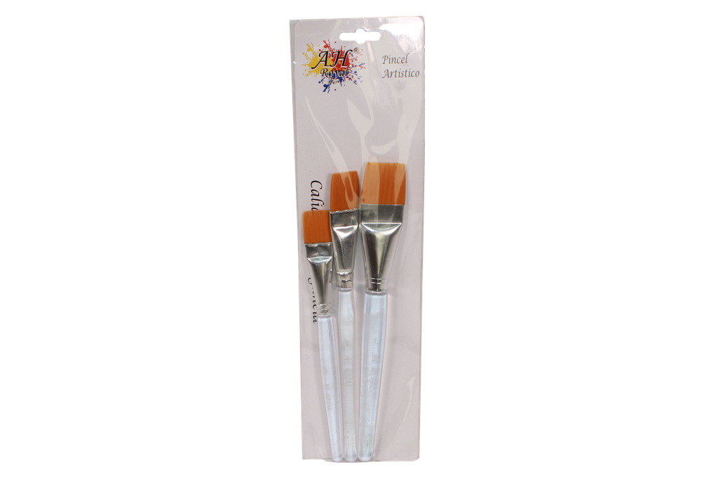 PINCEL AH ROYAL  PLANO ACRILICO JUEGO X3  DSPLAY X10 [PAC20729-423]