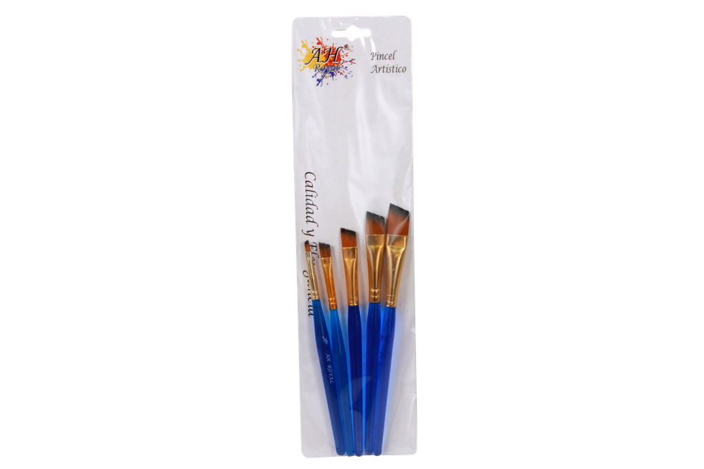 PINCEL AH ROYAL JUEGO ACRILICO HEXAGONAL X5 UND DISPLAY X10 No.1-8,1-4,3-8,1-2,5-8 [PAC20031-44