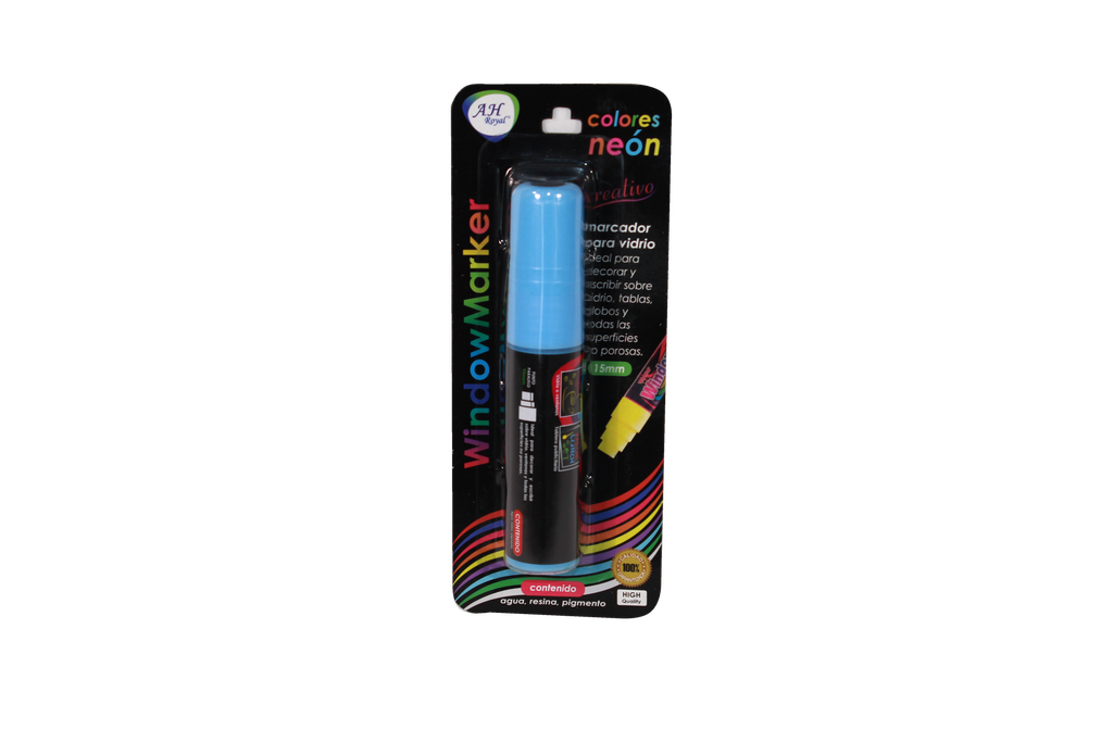 MARCADOR AH ROYAL PARA VENTANA  CBM-203/1 AZUL CLARO  CAJA X 144 UNDS  [PAC2572]