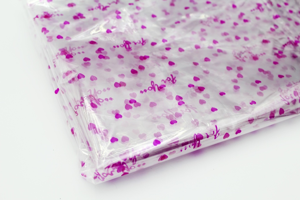 PAPEL CELOFAN ESTAMPADO CORAZONES 70X100 CM  CAJA X 50 UNDS [PAC90305-1588]