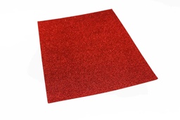 [FO4108] FOAMY CARTA AH ROYAL ESCARCHADO ROJO (PAQUETE X10UNDS) [AH11101315/PAC40287-4108]